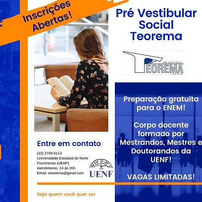 Read more about the article Inscrições abertas para o Pré-Vestibular Social Teorema