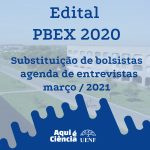 Edital PBEX 2020 - Substituição de bolsistas - agenda de entrevistas