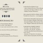 Programação Recital de Piano