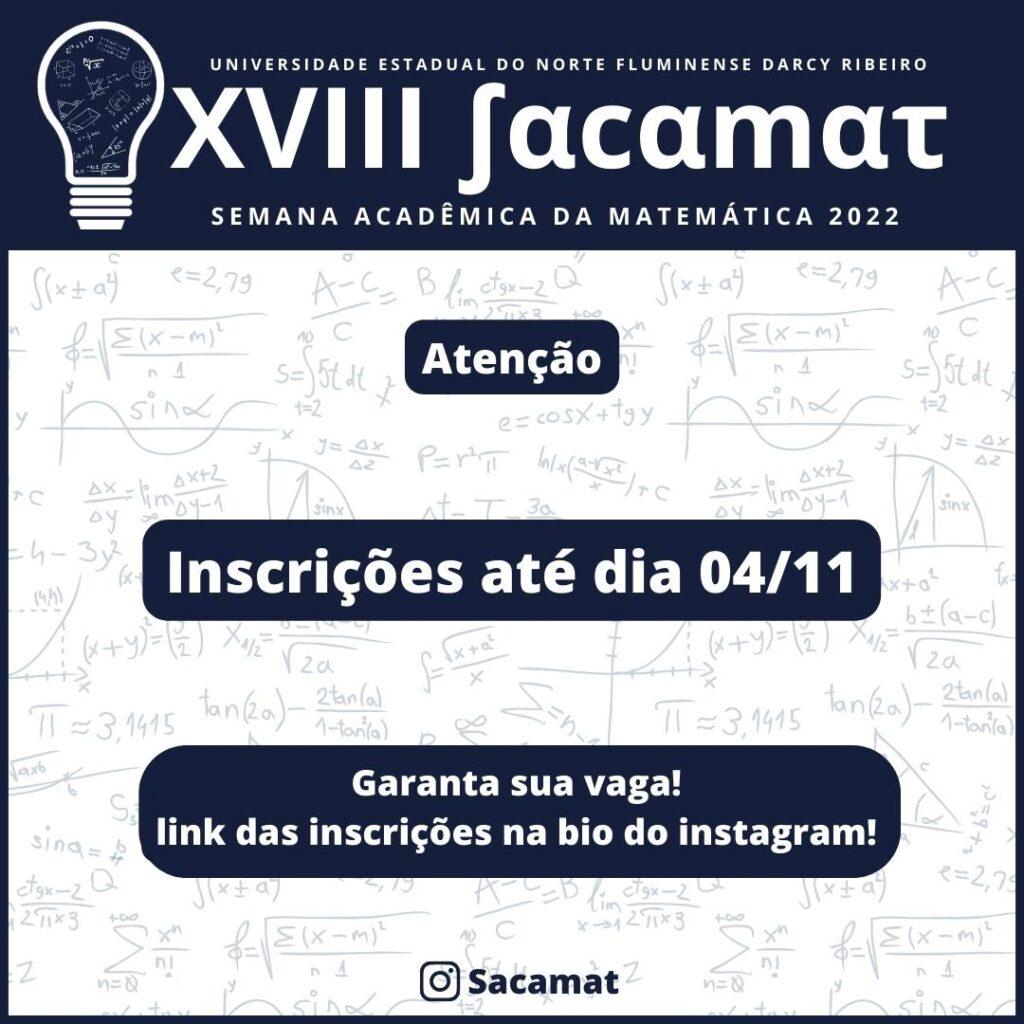 XV Semana Acadêmica - VIII Semana da Matemática - XIV Jornada de