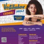 Vestibular Cederj 2024.2: candidatos já podem dar entrada no pedido de isenção, cota e ação afirmativa
