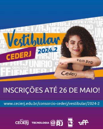 Vestibular Cederj 2024.2: Inscrições Abertas Para Mais De Sete Mil ...