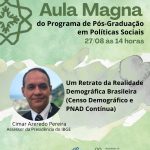Cimar Azeredo, do IBGE, ministra Aula Magna na UENF aula magna