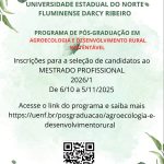 Mestrado Profissional Agroecologia