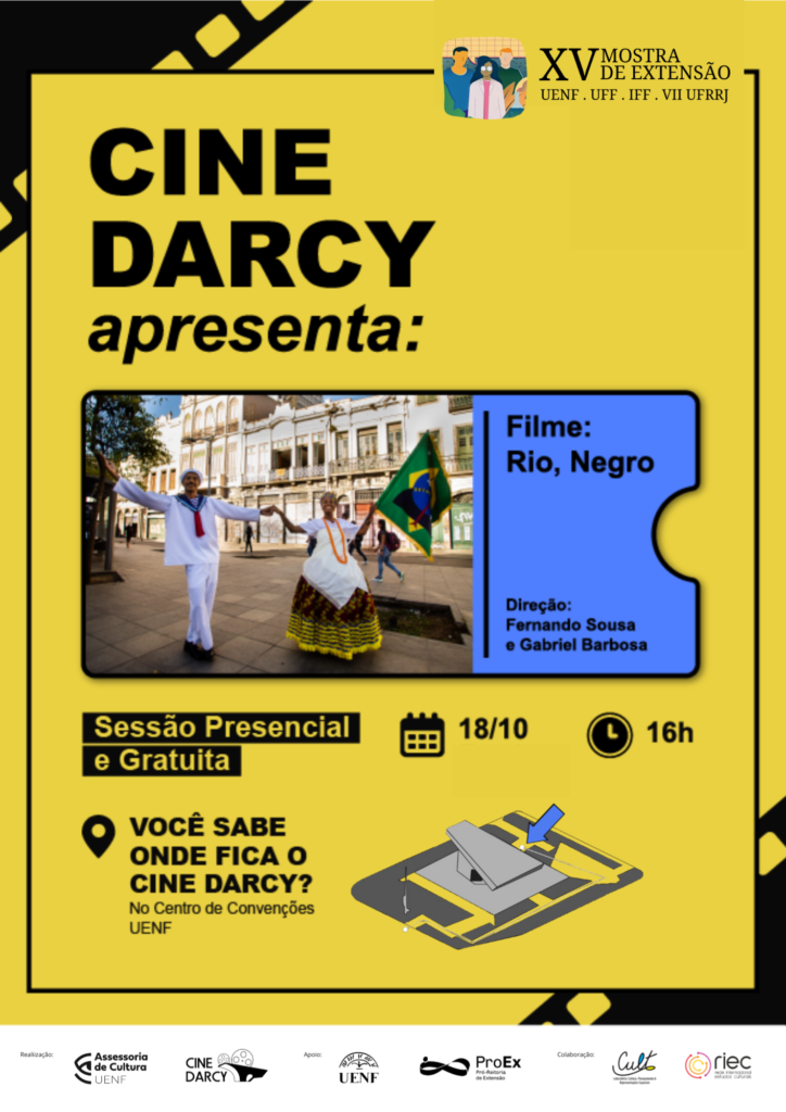 Dentro da programação do evento, o Cine Darcy marcou presença promovendo a exibição do documentário "Rio, Negro", dirigido por Fernando Souza que esteve presente na sessão para bate-papo com o público.